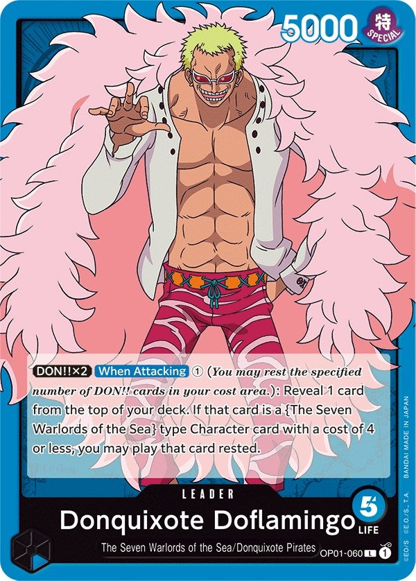 Image for Donquixote Doflamingo (060) (Romance Dawn) (OP01-060) - One Piece Card Game
