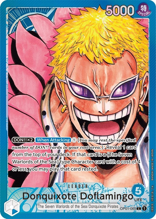 Image for Donquixote Doflamingo (060) (Parallel) (Romance Dawn) (OP01-060) - One Piece Card Game