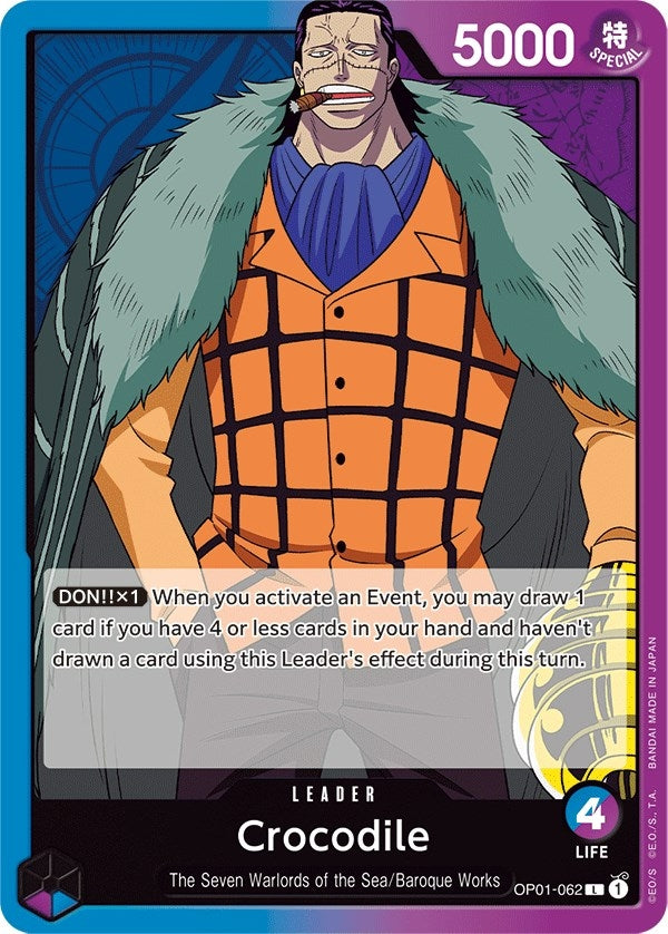 Image for Crocodile (062) (Romance Dawn) (OP01-062) - One Piece Card Game