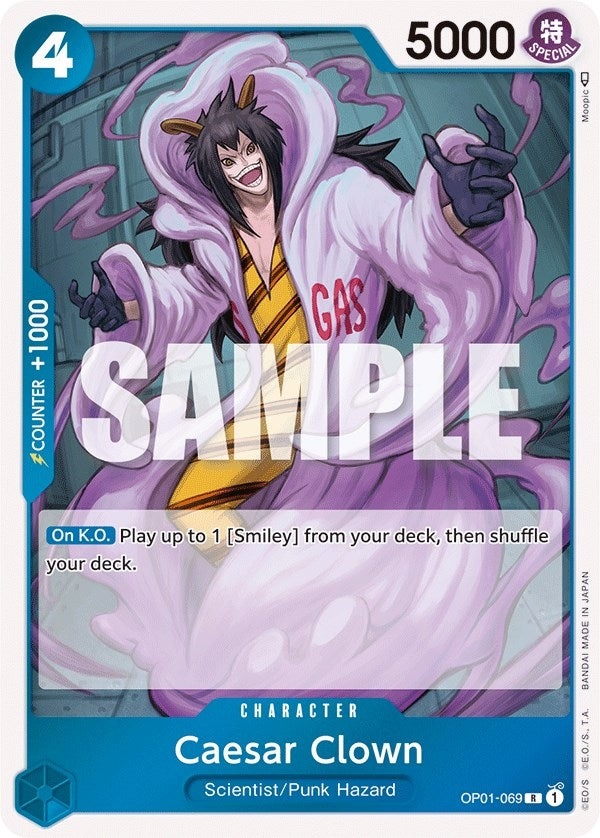 Image for Caesar Clown (Romance Dawn) (OP01-069) - One Piece Card Game