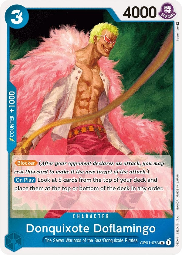 Image for Donquixote Doflamingo (073) (Romance Dawn) (OP01-073) - One Piece Card Game