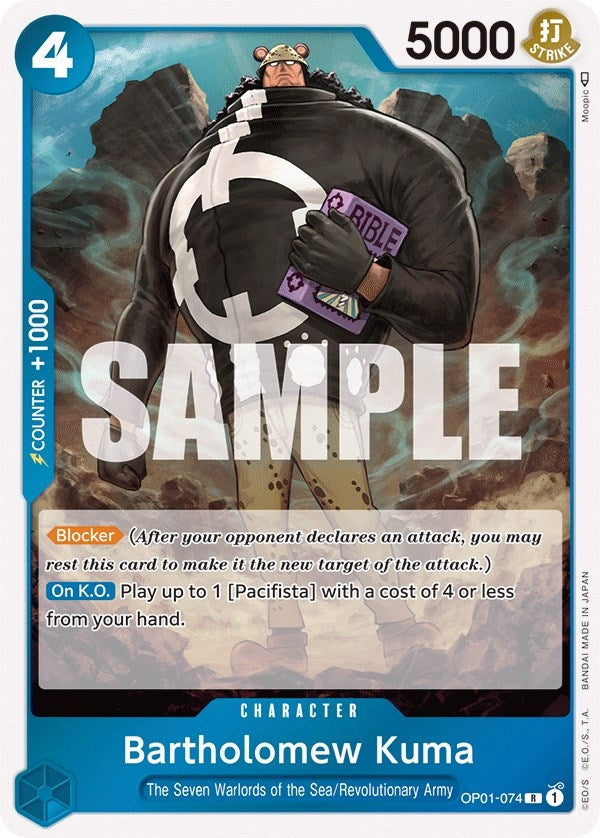Image for Bartholomew Kuma (Romance Dawn) (OP01-074) - One Piece Card Game