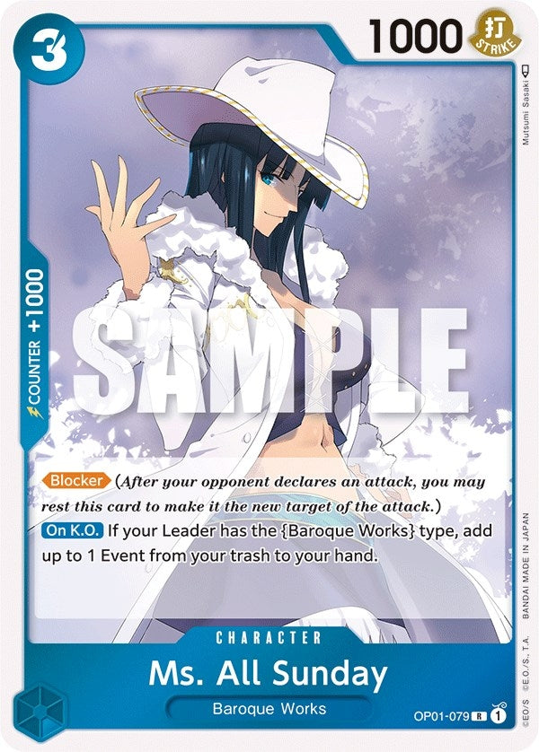 Image for Ms. All Sunday (Romance Dawn) (OP01-079) - One Piece Card Game