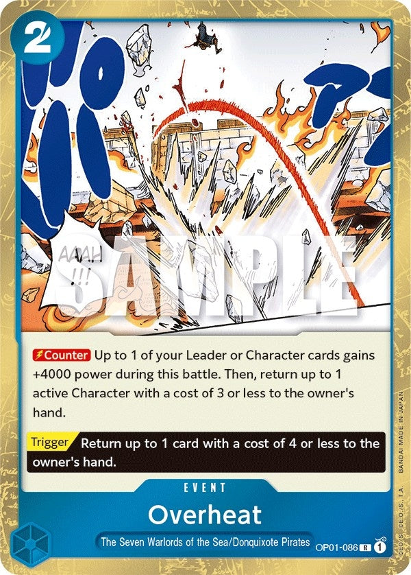 Image for Overheat (Romance Dawn) (OP01-086) - One Piece Card Game
