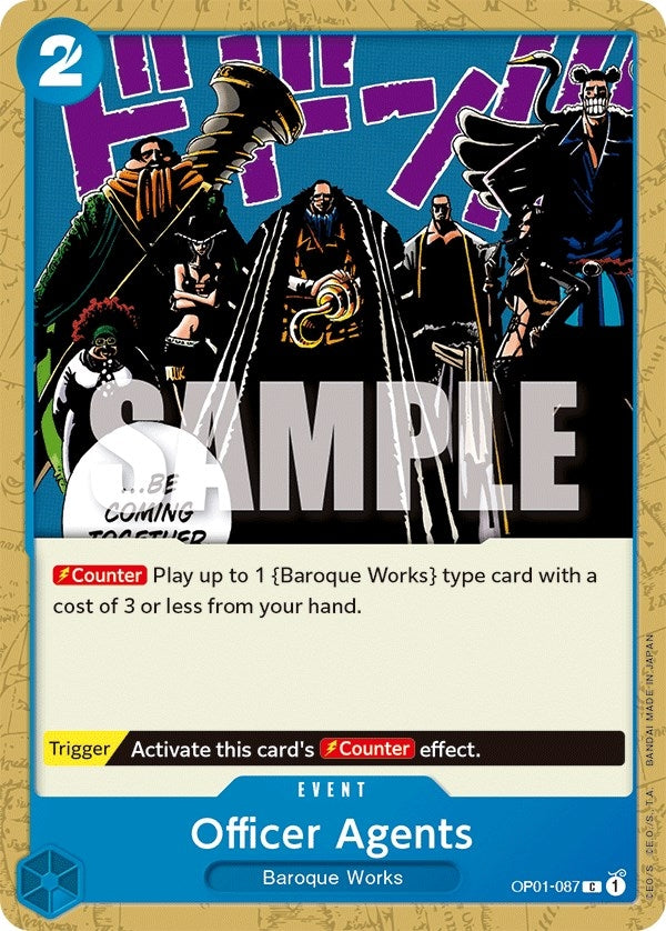Image for Officer Agents (Romance Dawn) (OP01-087) - One Piece Card Game