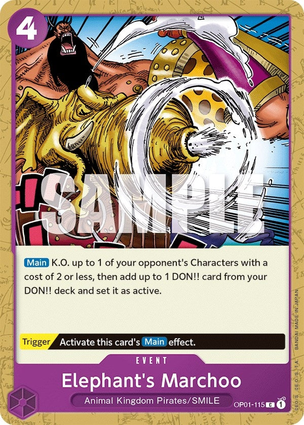 Image for Elephant's Marchoo (Romance Dawn) (OP01-115) - One Piece Card Game