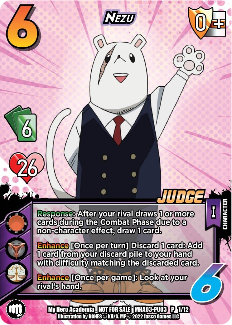 Image for Nezu (Plus Ultra Pack 3 Judge) (UniVersus: My Hero Academia Promo Cards) (MHA-PU03 P 1/12) - UniVersus