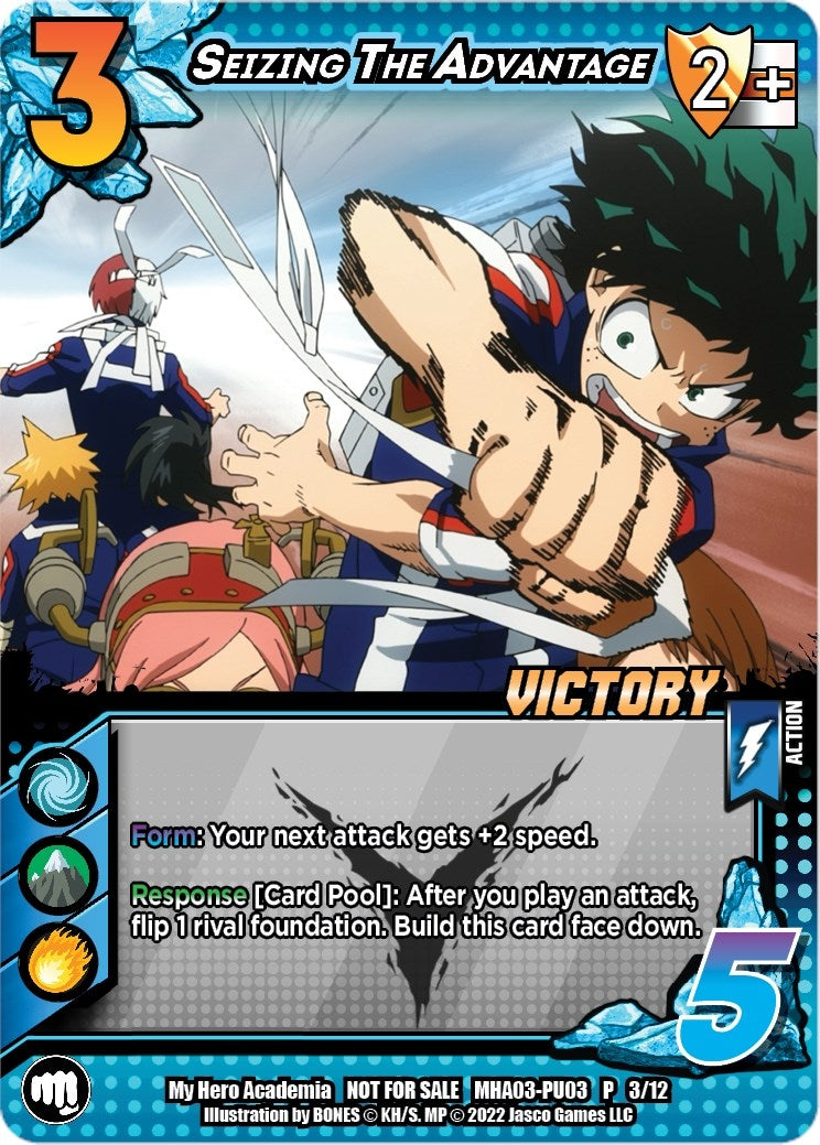 Image for Seizing The Advantage (Plus Ultra Pack 3 Victory) (UniVersus: My Hero Academia Promo Cards) (MHA-PU03 P 3/12) - UniVersus