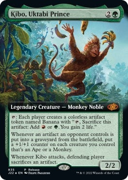 Image for Kibo, Uktabi Prince (Extended Art) (Launch Party & Release Event Promos) (835) - Magic: The Gathering