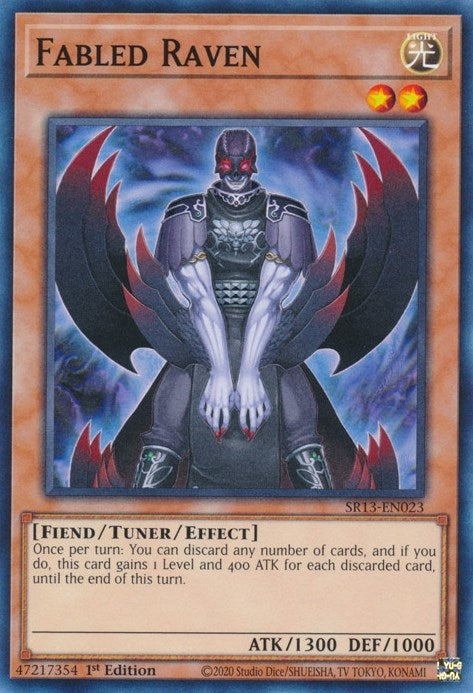 Image for Fabled Raven (Structure Deck: Dark World) (SR13-EN023) - YuGiOh
