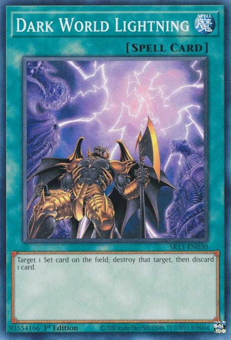 Image for Dark World Lightning (Structure Deck: Dark World) (SR13-EN030) - YuGiOh