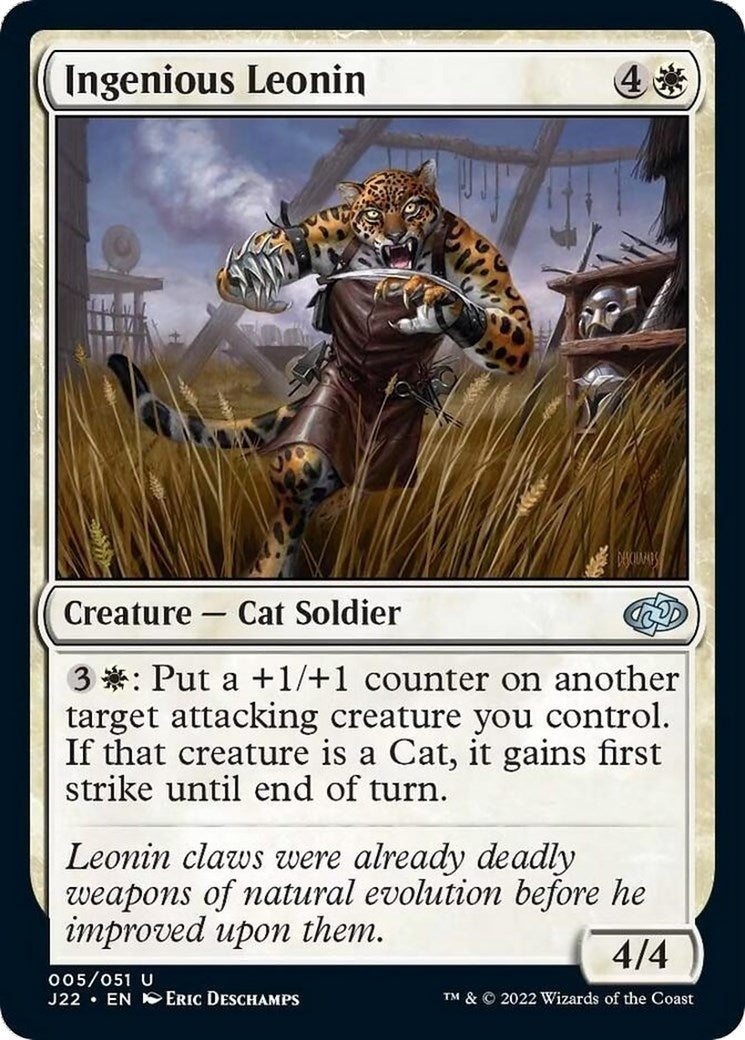 Image for Ingenious Leonin (Jumpstart 2022) (5) - Magic: The Gathering