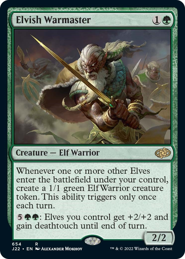 Image for Elvish Warmaster (Jumpstart 2022) (654) - Magic: The Gathering