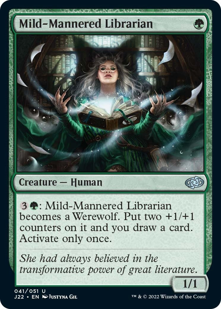 Image for Mild-Mannered Librarian (Jumpstart 2022) (41) - Magic: The Gathering