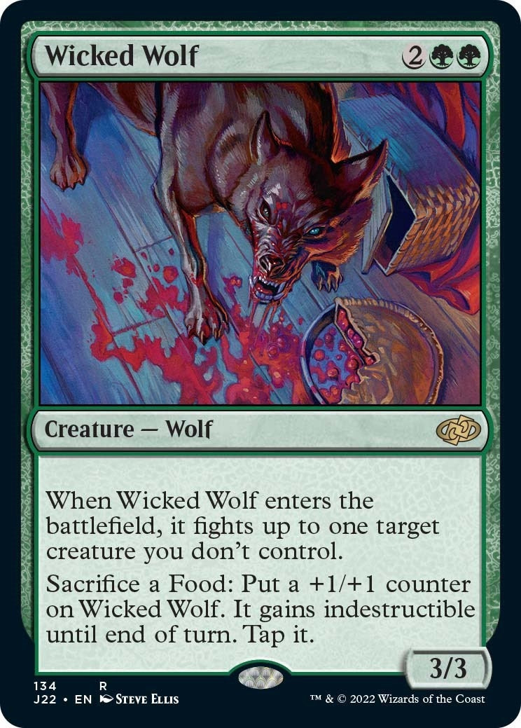 Image for Wicked Wolf (Jumpstart 2022) (134) - Magic: The Gathering
