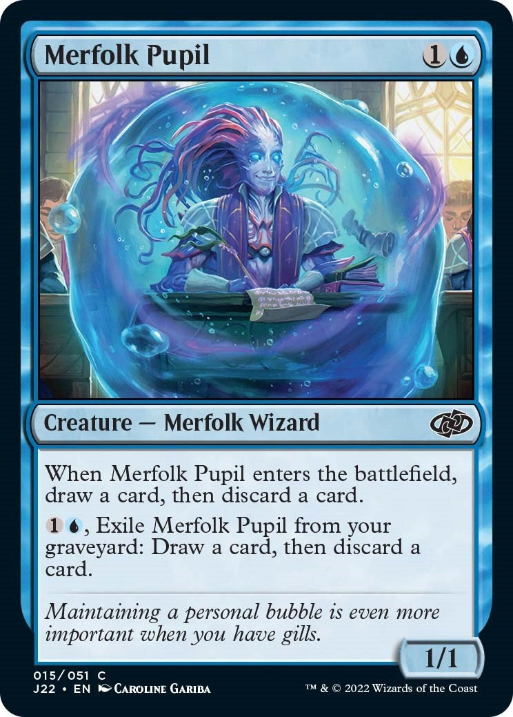 Image for Merfolk Pupil (Jumpstart 2022) (15) - Magic: The Gathering