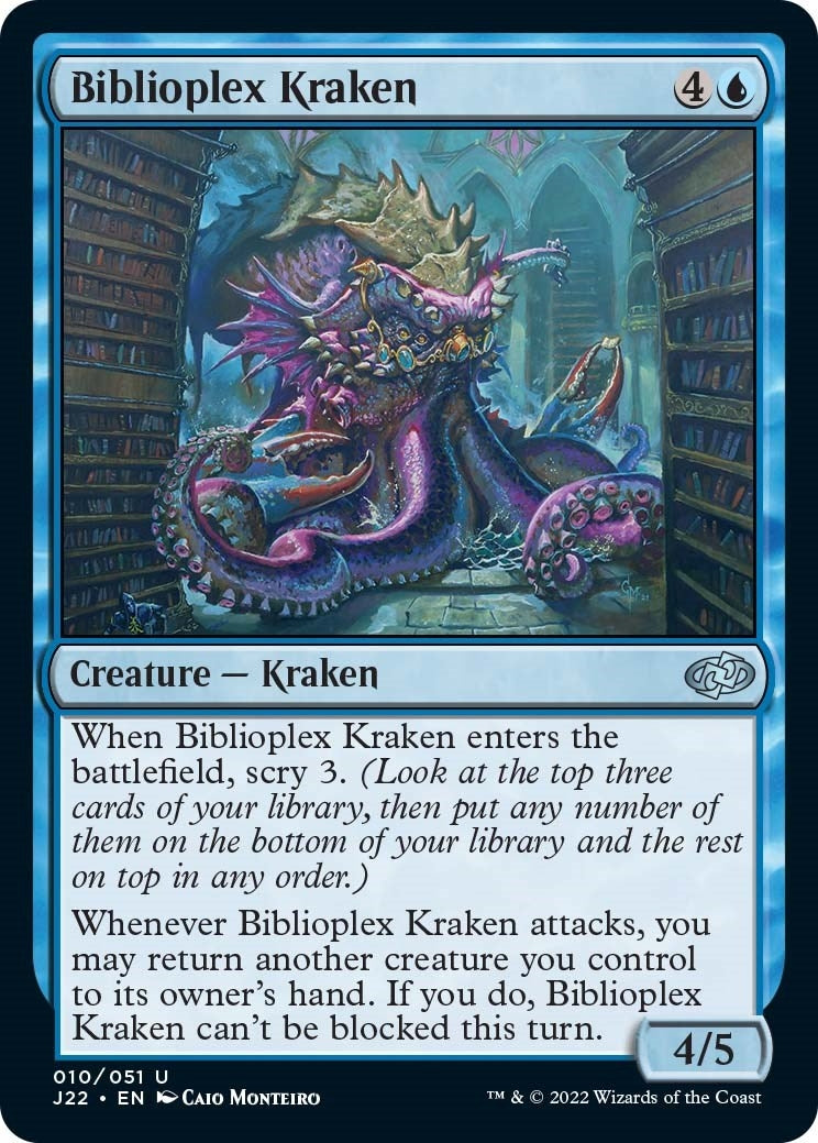 Image for Biblioplex Kraken (Jumpstart 2022) (10) - Magic: The Gathering