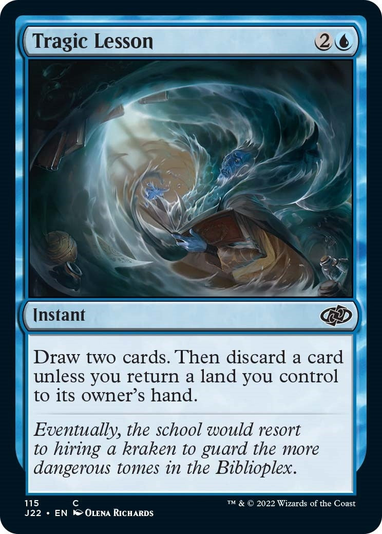 Image for Tragic Lesson (Jumpstart 2022) (115) - Magic: The Gathering
