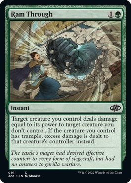 Image for Ram Through (Jumpstart 2022) (91) - Magic: The Gathering