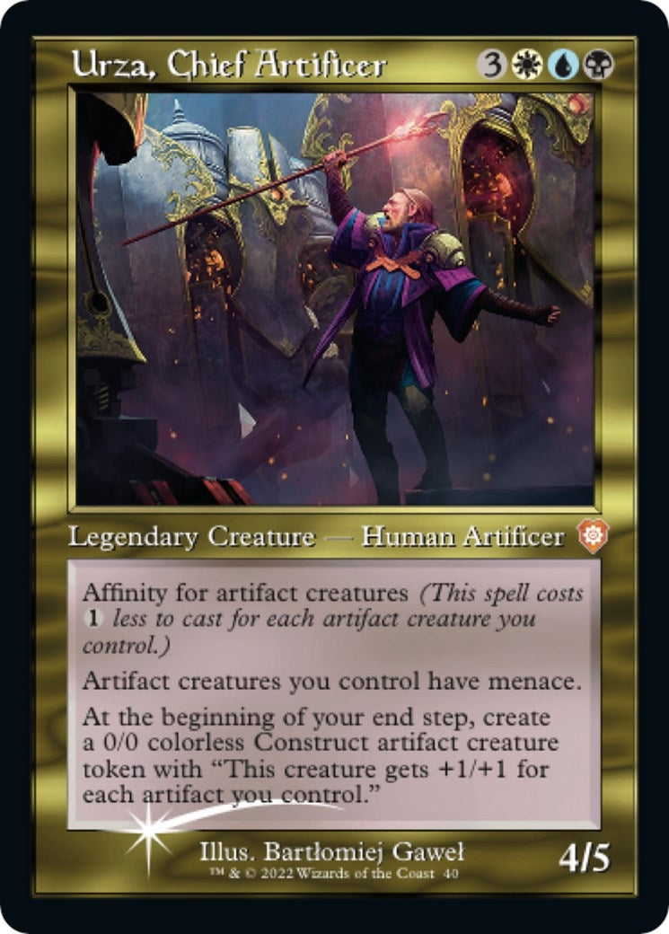 Image for Urza, Chief Artificer (Display Commander) - Thick Stock (Commander: The Brothers' War) (40) - Magic: The Gathering