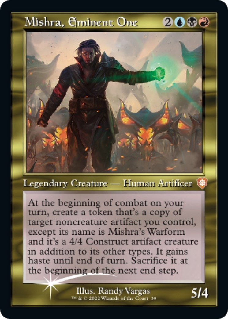 Image for Mishra, Eminent One (Display Commander) - Thick Stock (Commander: The Brothers' War) (39) - Magic: The Gathering