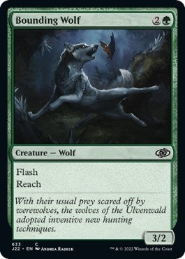 Image for Bounding Wolf (Jumpstart 2022) (633) - Magic: The Gathering