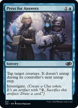 Image for Press for Answers (Jumpstart 2022) (337) - Magic: The Gathering