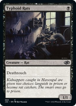Image for Typhoid Rats (Jumpstart 2022) (480) - Magic: The Gathering