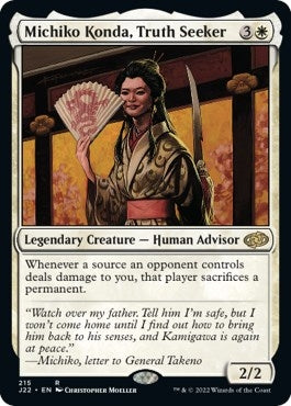 Image for Michiko Konda, Truth Seeker (Jumpstart 2022) (215) - Magic: The Gathering