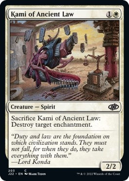 Image for Kami of Ancient Law (Jumpstart 2022) (203) - Magic: The Gathering