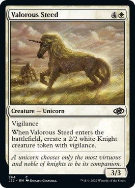 Image for Valorous Steed (Jumpstart 2022) (264) - Magic: The Gathering