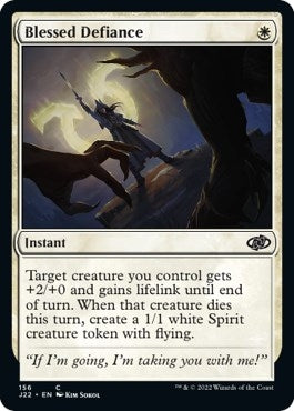 Image for Blessed Defiance (Jumpstart 2022) (156) - Magic: The Gathering