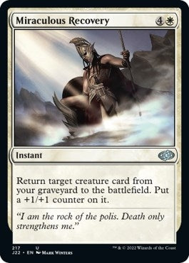 Image for Miraculous Recovery (Jumpstart 2022) (217) - Magic: The Gathering