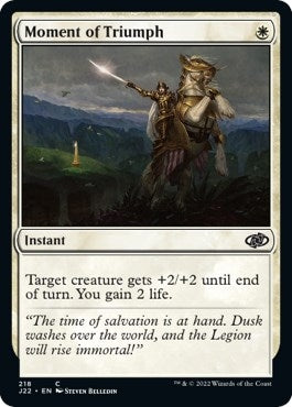 Image for Moment of Triumph (Jumpstart 2022) (218) - Magic: The Gathering