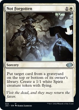 Image for Not Forgotten (Jumpstart 2022) (222) - Magic: The Gathering