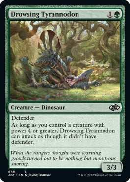 Image for Drowsing Tyrannodon (Jumpstart 2022) (648) - Magic: The Gathering