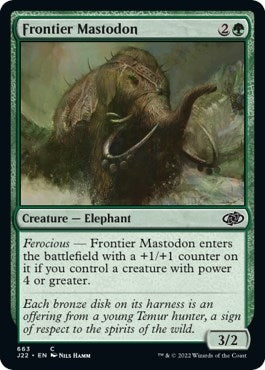 Image for Frontier Mastodon (Jumpstart 2022) (663) - Magic: The Gathering