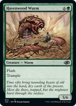 Image for Havenwood Wurm (Jumpstart 2022) (670) - Magic: The Gathering