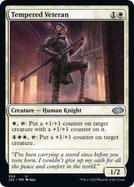 Image for Tempered Veteran (Jumpstart 2022) (254) - Magic: The Gathering