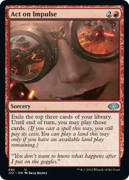 Image for Act on Impulse (Jumpstart 2022) (492) - Magic: The Gathering