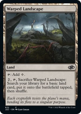 Image for Warped Landscape (Jumpstart 2022) (832) - Magic: The Gathering