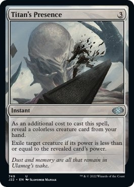 Image for Titan's Presence (Jumpstart 2022) (749) - Magic: The Gathering