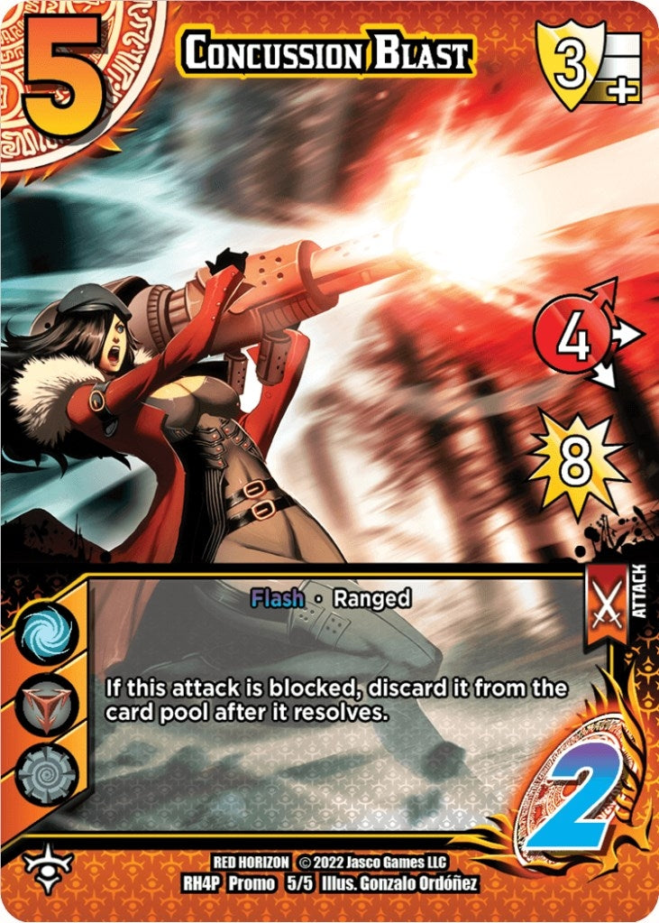 Image for Concussion Blast (Standard Sunset Tournament 2022) (Red Horizon: Blood Omen) (4) - UniVersus