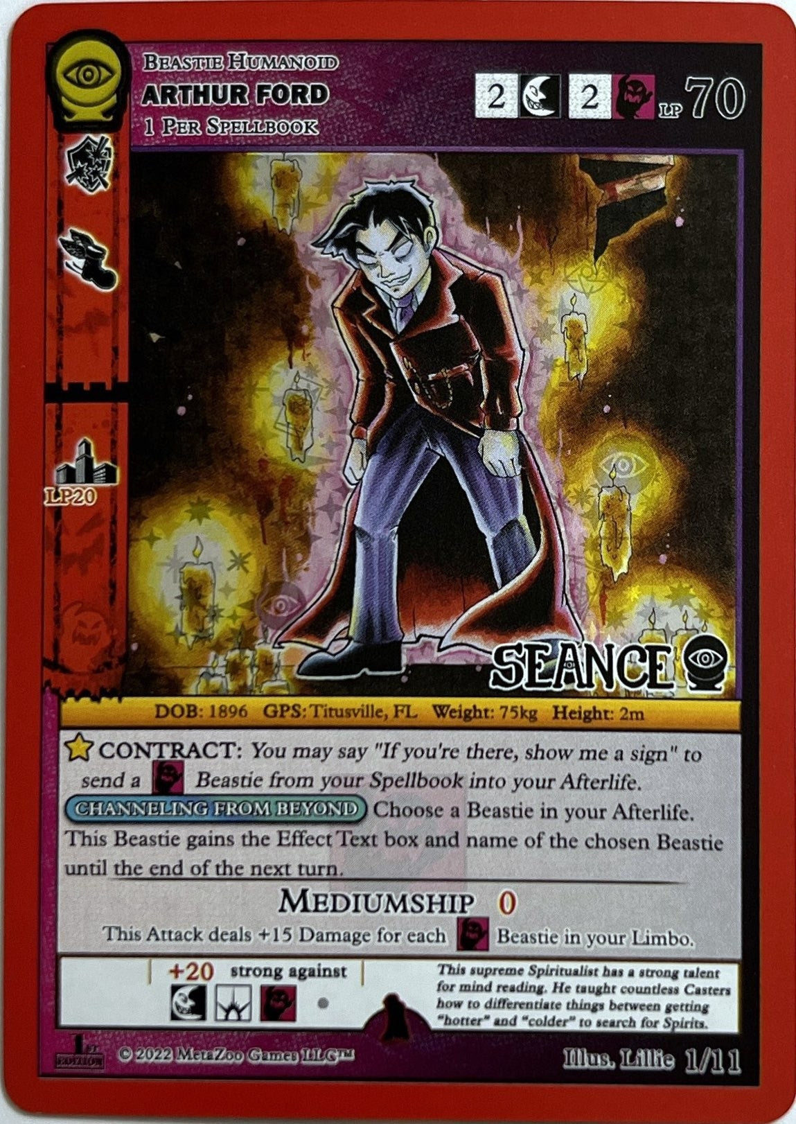 Image for Arthur Ford (Seance: First Edition Release Event Deck) (1/11) - MetaZoo