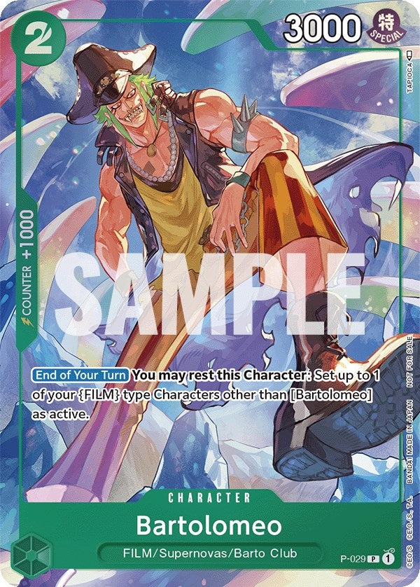 Image for Bartolomeo (Event Pack Vol. 1) (One Piece Promotion Cards) (P-029) - One Piece Card Game