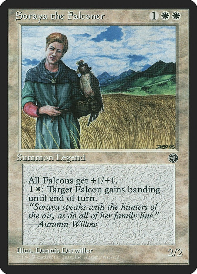 Image for Soraya the Falconer (Homelands) - Magic: The Gathering