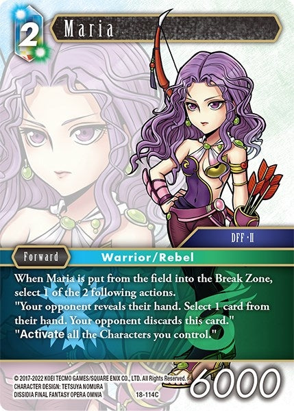 Image for Maria (Resurgence of Power) (18-114C) - Final Fantasy TCG