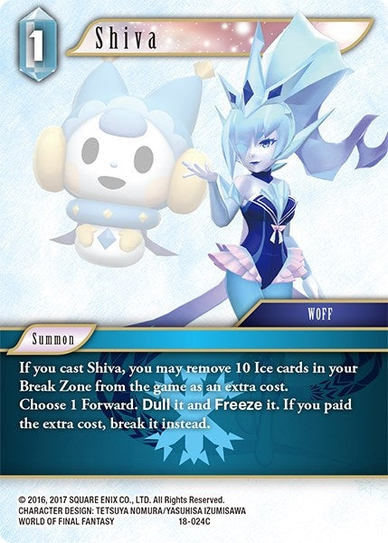 Image for Shiva (Resurgence of Power) (18-024C) - Final Fantasy TCG