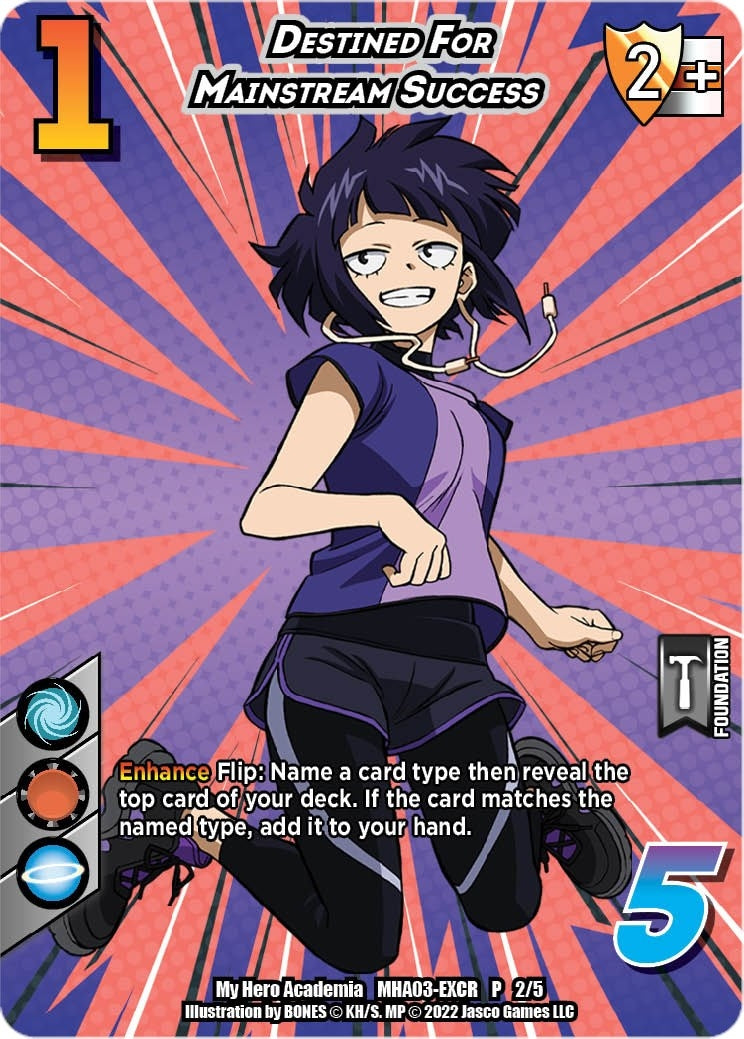 Image for Destined for Mainstream Success (Heroes Clash Extra Credit Series) (UniVersus: My Hero Academia Promo Cards) (MHA03-EXCR P 2/5) - UniVersus