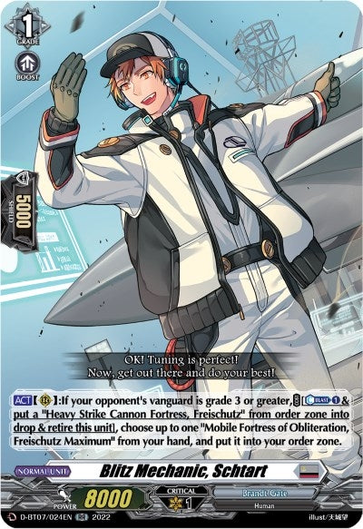 Image for Blitz Mechanic, Schtart (D-BT07: Raging Flames Against Emerald Storm) (D-BT07/024EN) - Cardfight Vanguard